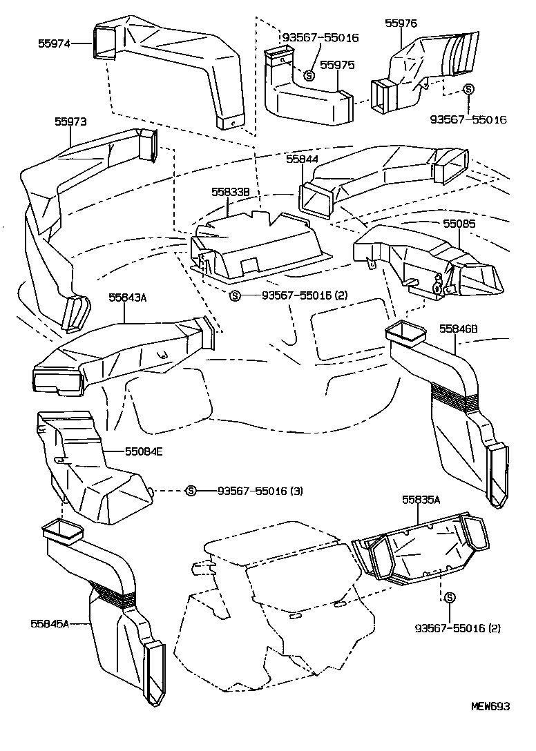 55907-28080 CABLE SUB-ASSY, WATER VALVE CONTROL product image
