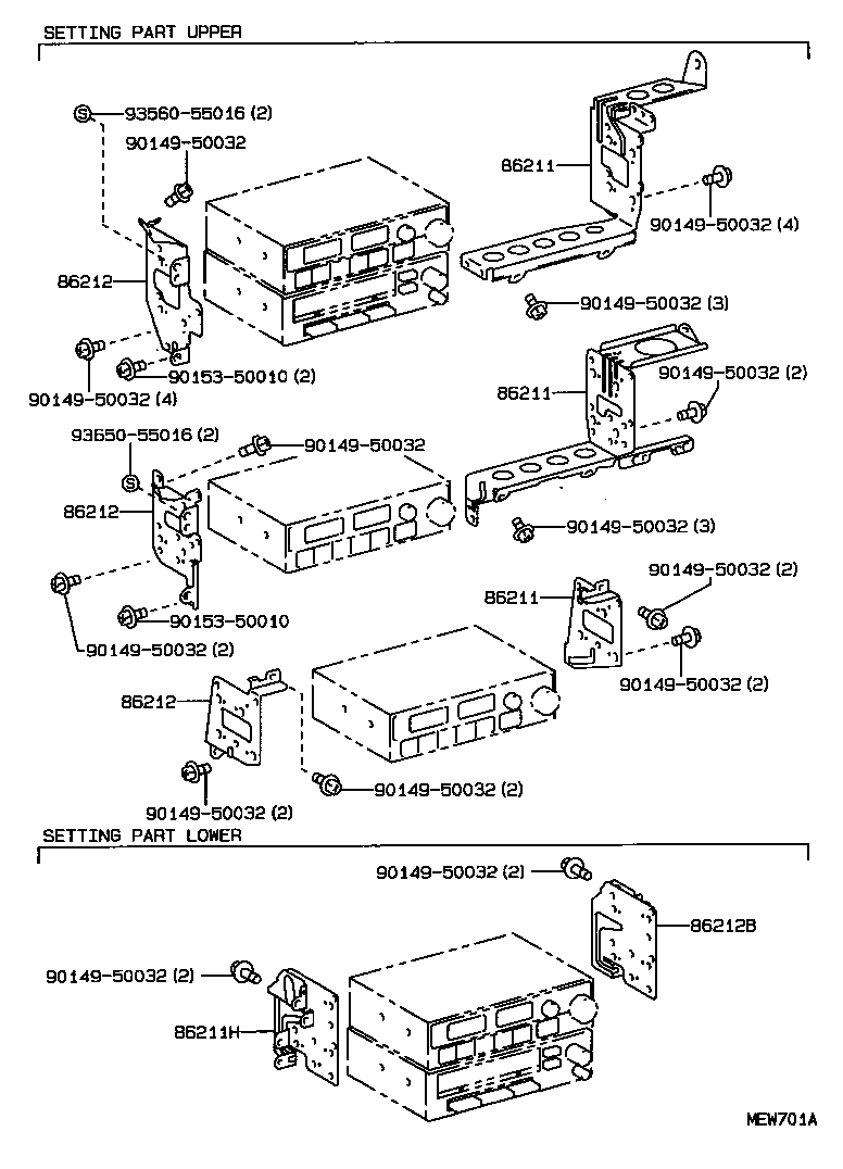 86280-30170 AMPLIFIER ASSY, STEREO COMPONENT product image