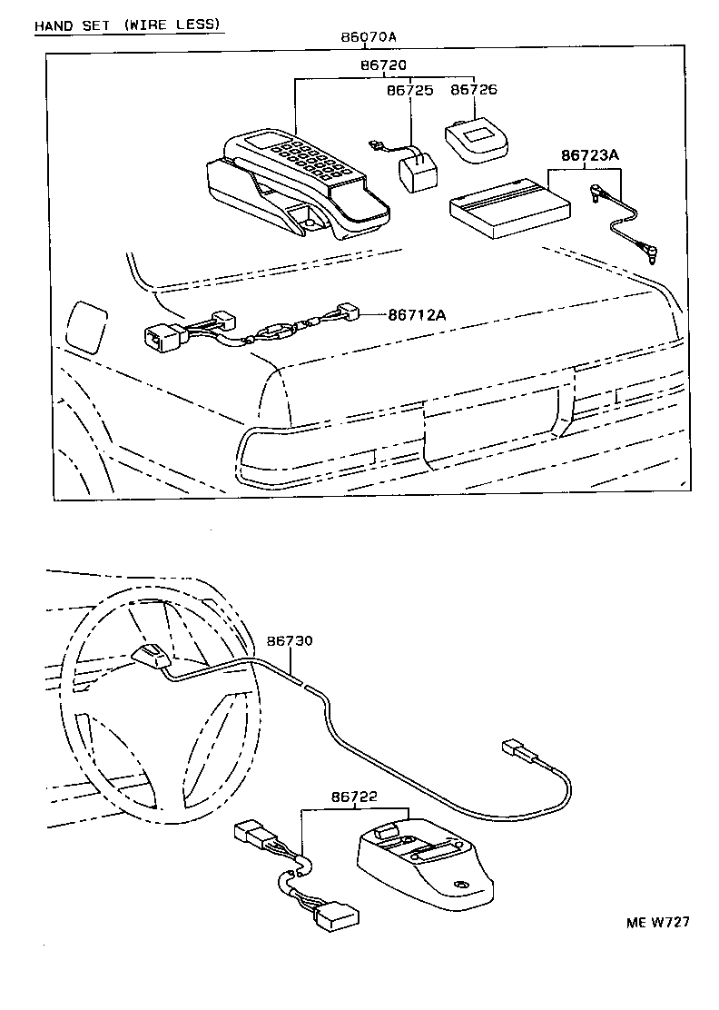 86070-30041 MOBILEPHONE & ACCESSORY ASSY (HANDSET) product image