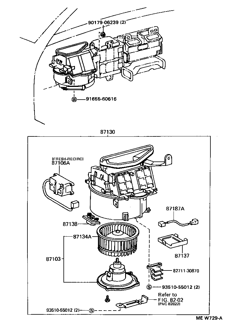87150-30680 RADIATOR ASSY, HEATER product image