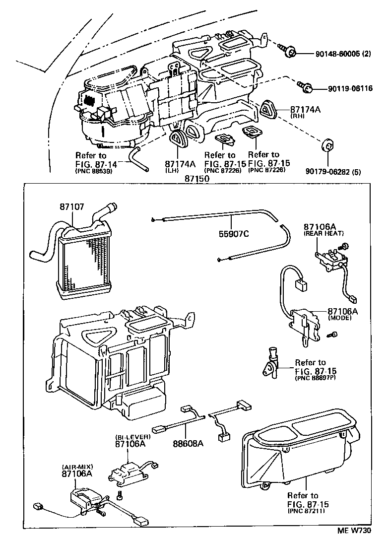 87286-30080 CABLE SUB-ASSY, WATER VALVE CONTROL product image