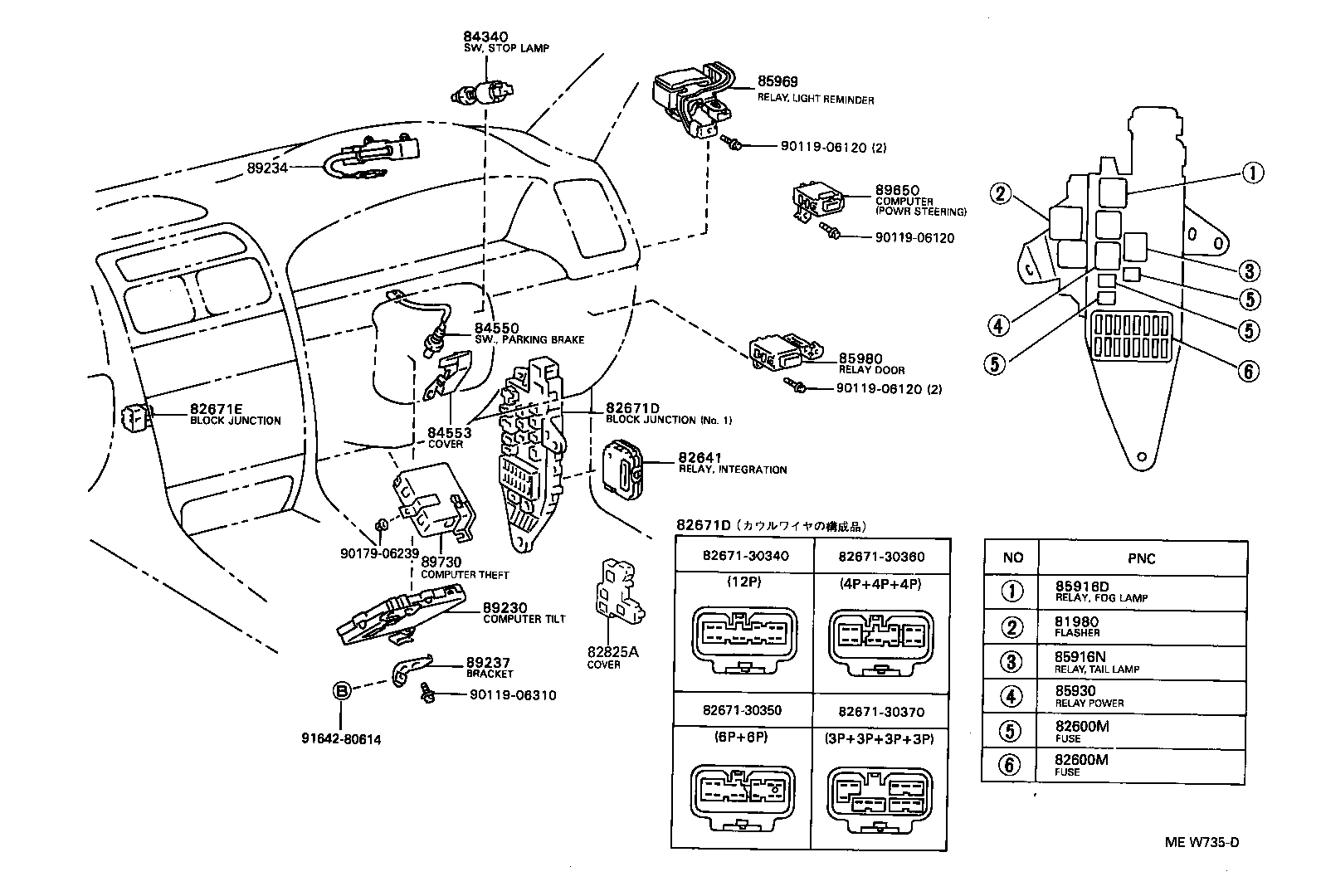 84140-30140 SWITCH ASSY, HEADLAMP DIMMER product image