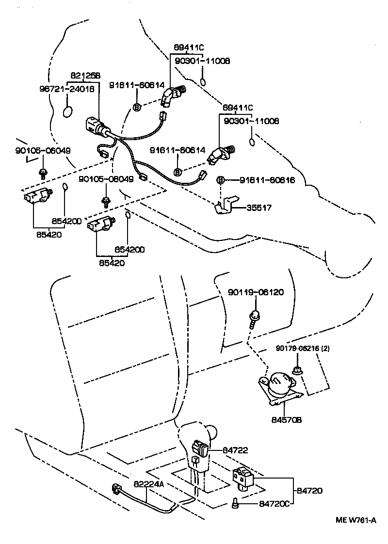 82125-30380 WIRE, TRANSMISSION product image