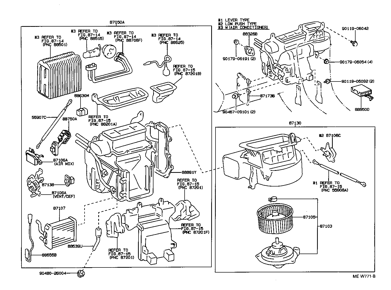 87103-33010 MOTOR SUB-ASSY, HEATER BLOWER, W/FAN product image
