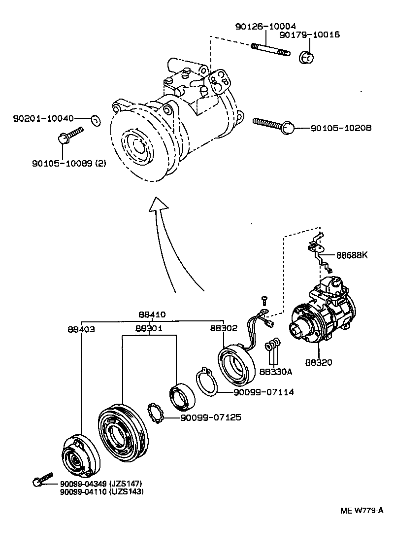 88320-30650 COMPRESSOR ASSY, COOLER product image