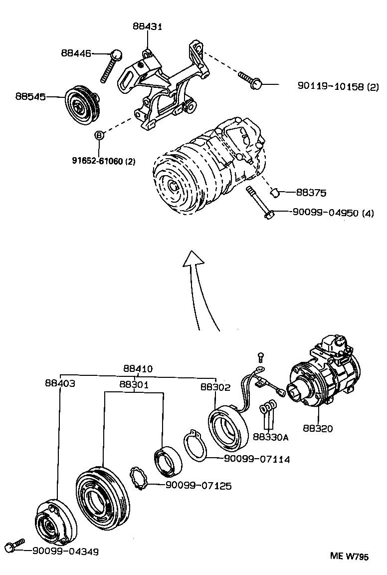 88320-3A070 COMPRESSOR ASSY, COOLER product image