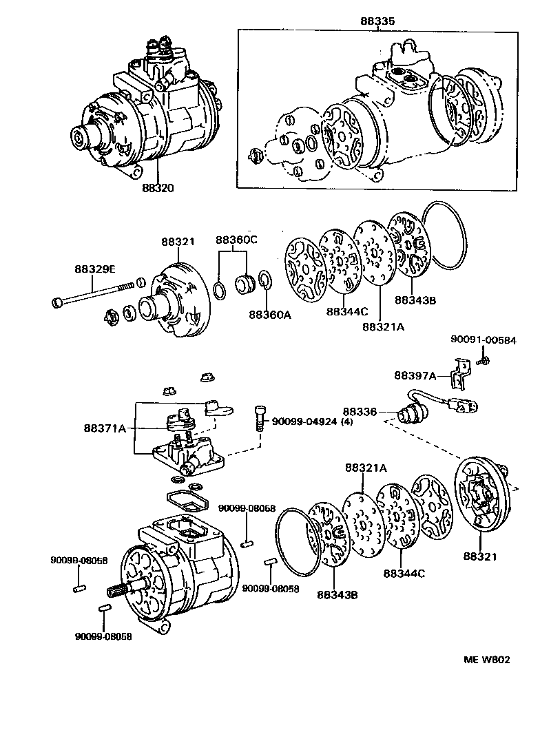 88320-30640 COMPRESSOR ASSY, COOLER product image