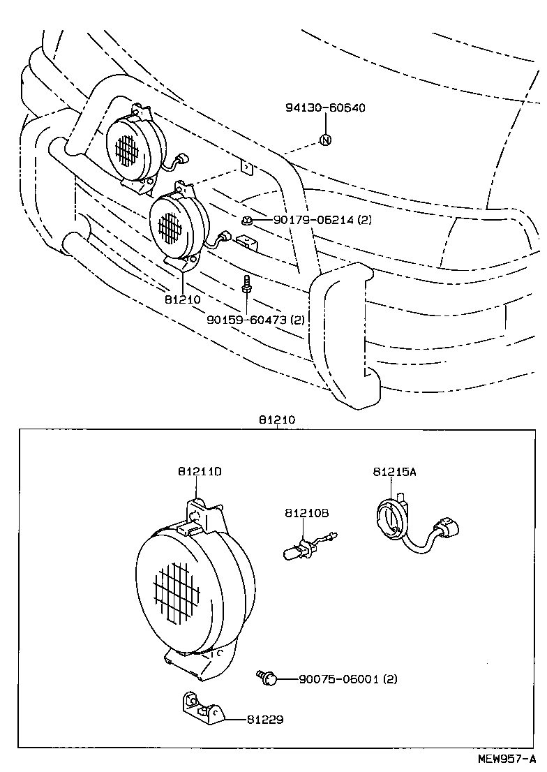 81211-28070 LAMP UNIT, FOG LAMP product image