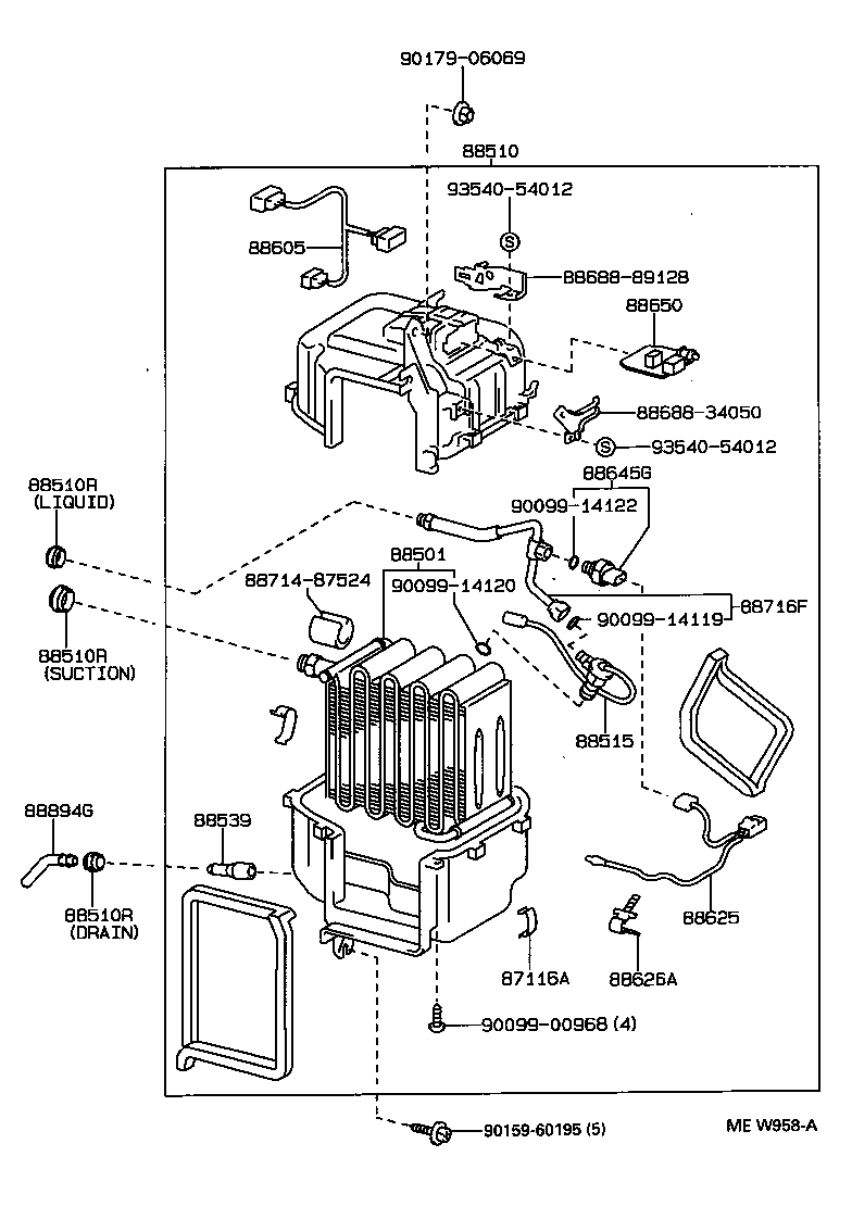 88510-34040 UNIT ASSY, COOLER product image