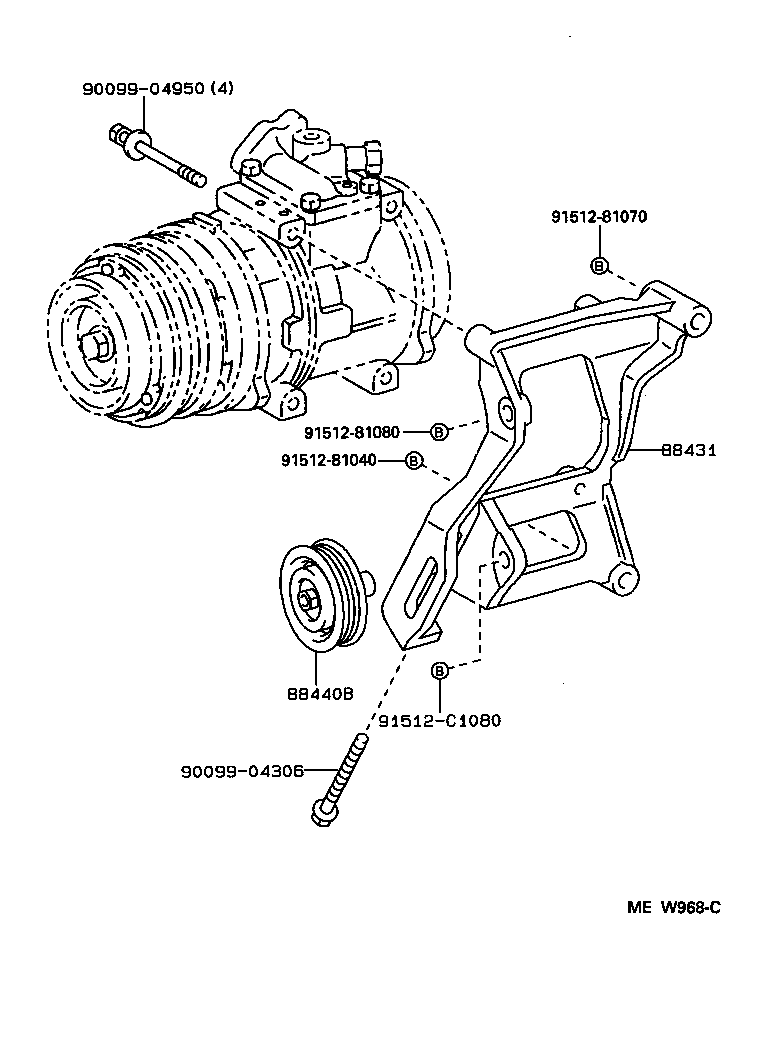 88320-34020 COMPRESSOR ASSY, COOLER product image