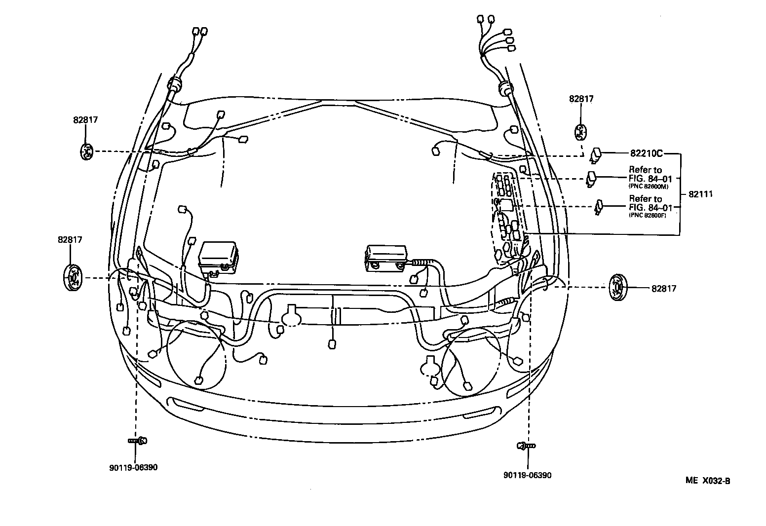 Toyota 82181-2B040 WIRE, LUGGAGE ROOM, NO.1