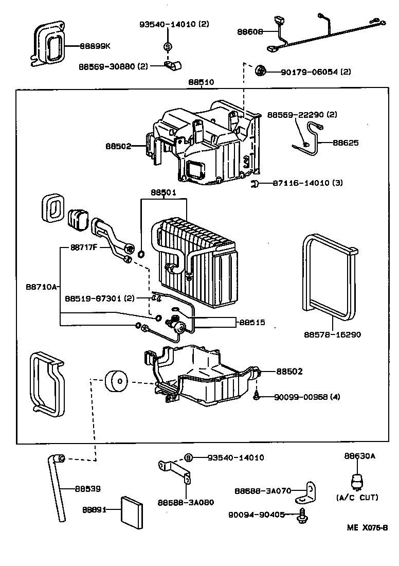 88515-30510 VALVE, COOLER EXPANSION product image