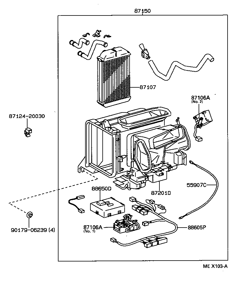 87150-2B360 RADIATOR ASSY, HEATER product image