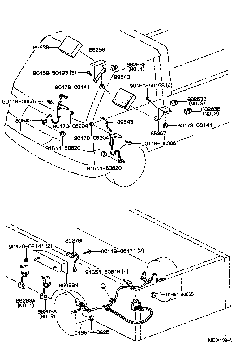 88268-37010 BRACKET, SKID CONTROL COMPUTER, NO.2 product image