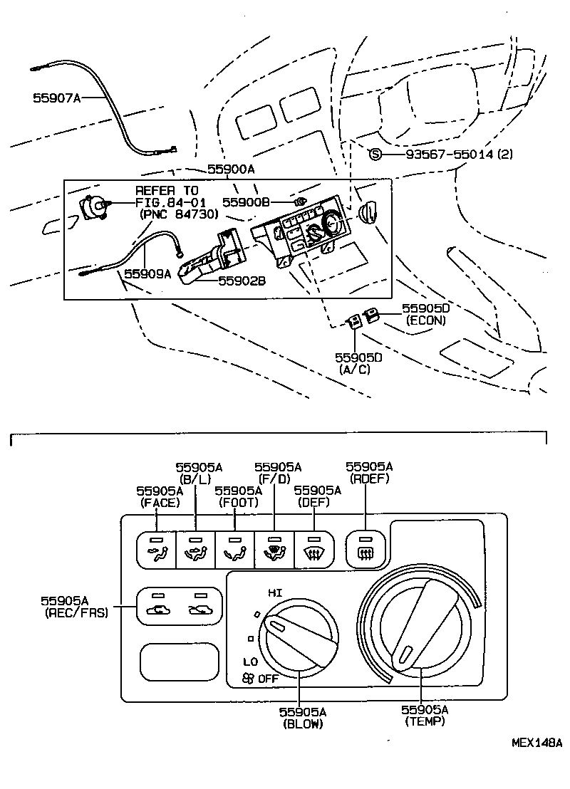 55844-20310 DUCT, HEATER TO REGISTER, NO.2 product image
