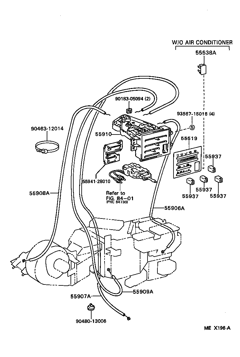 55086-28050 DUCT SUB-ASSY, HEATER TO REGISTER, NO.3 product image