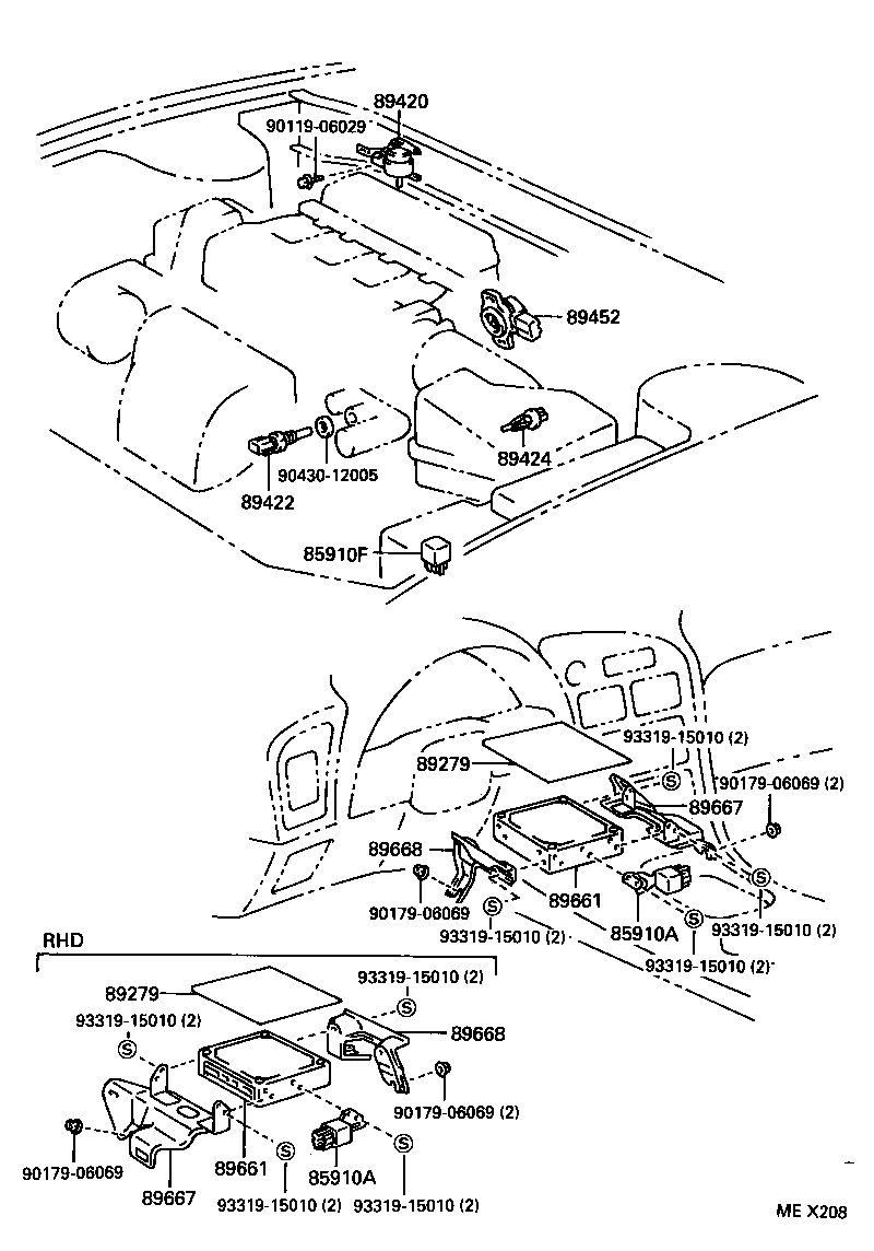 89420-20310 SENSOR, TURBO PRESSURE product image