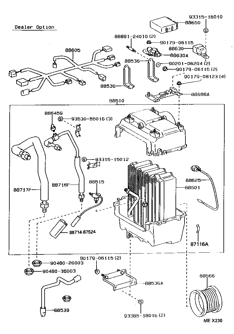 88510-90F02 UNIT ASSY, COOLER product image