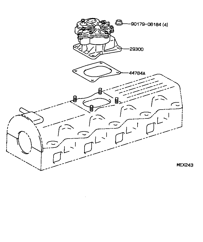 29611-64080 HOSE, VACUUM PUMP OIL OUTLET product image