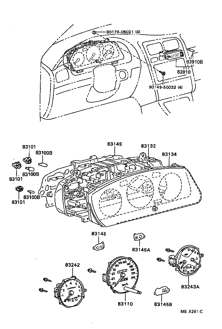 83132-05010 CASE, COMBINATION METER product image