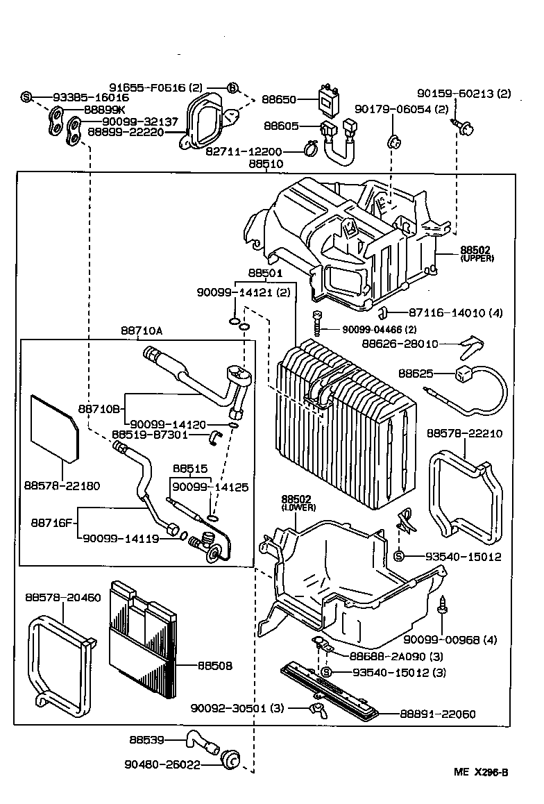88515-22120 VALVE, COOLER EXPANSION product image