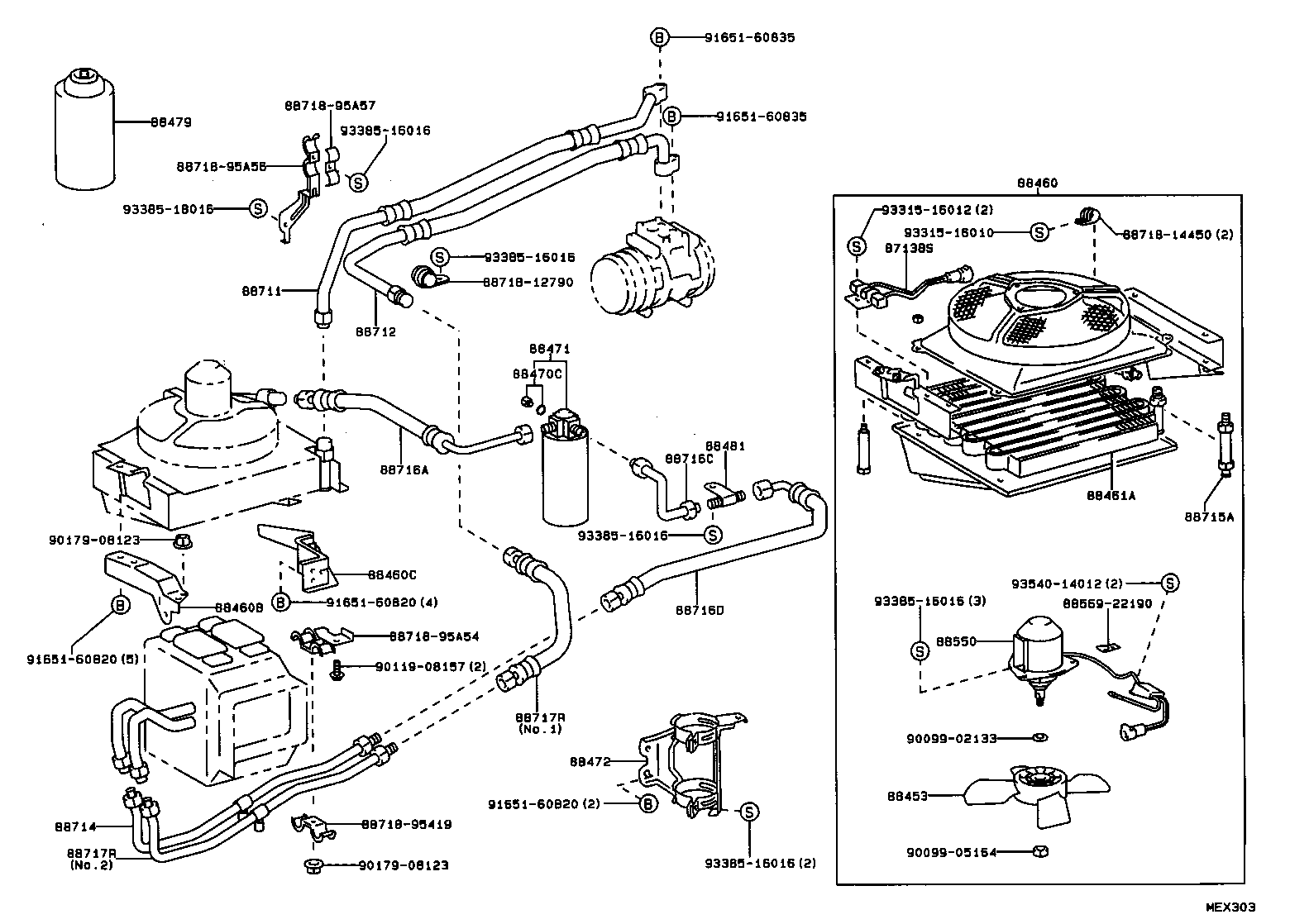 88717-26410 PIPE, COOLER REFRIGERANT SUCTION, B product image