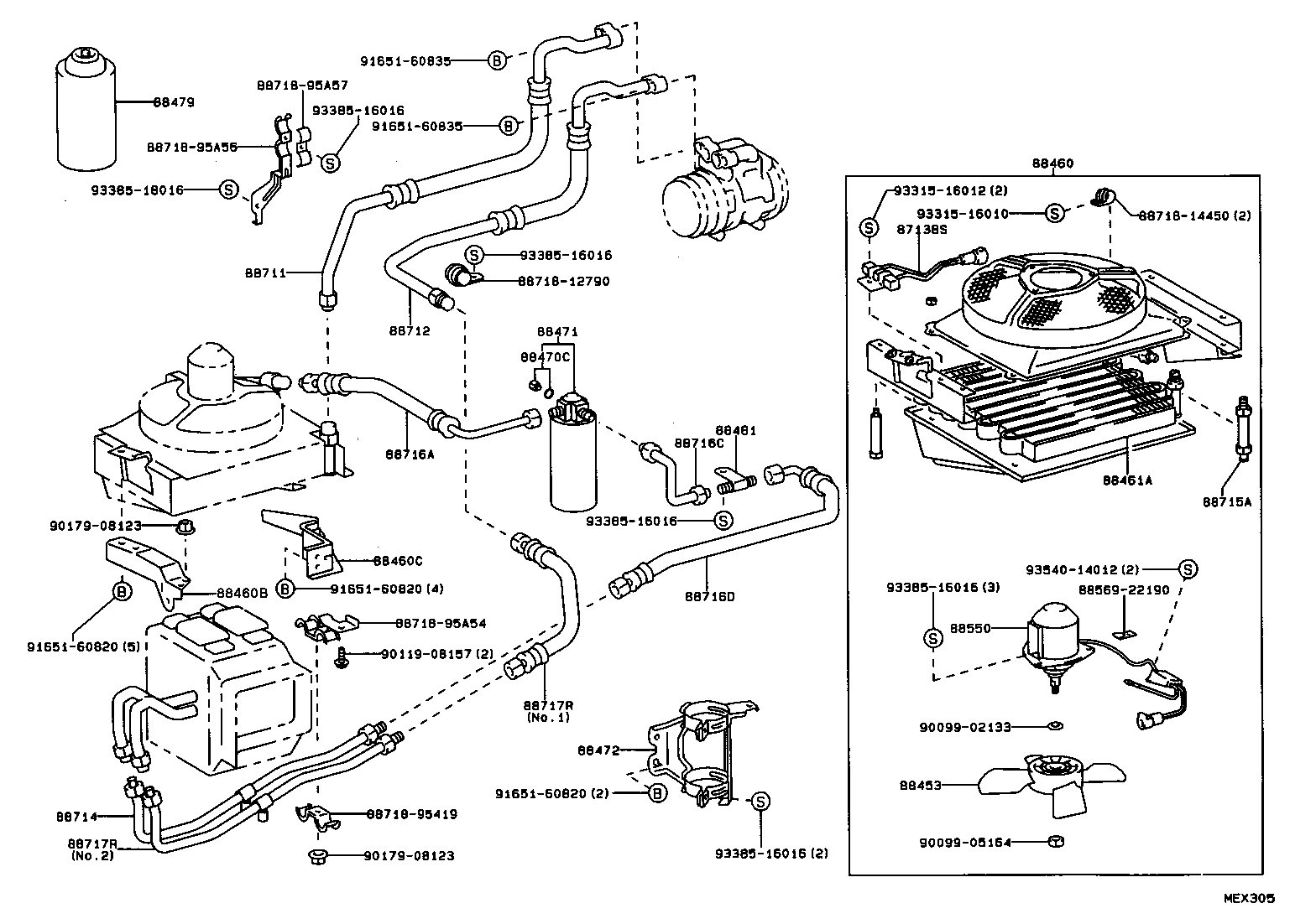 88717-26410 PIPE, COOLER REFRIGERANT SUCTION, B product image