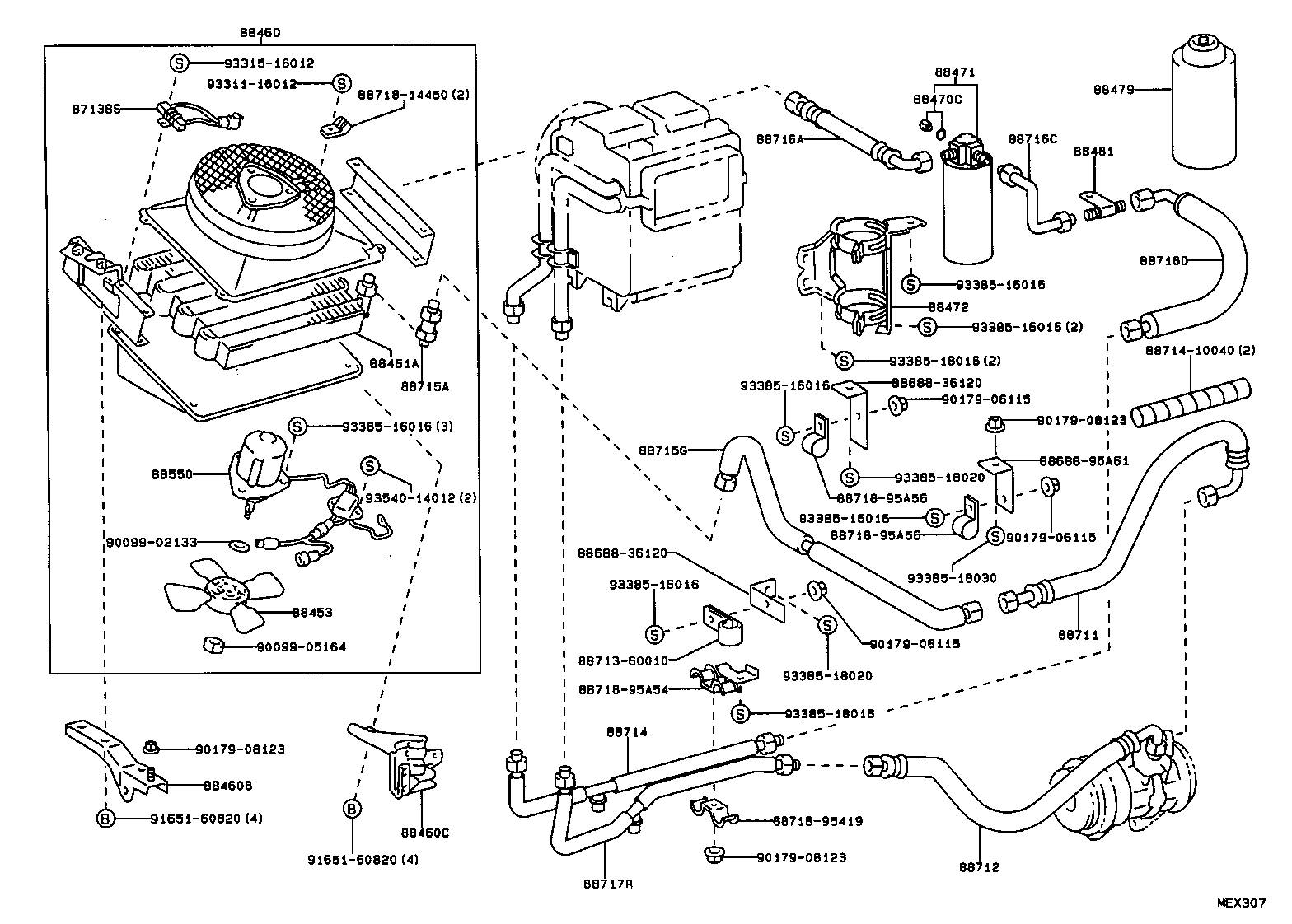 88717-26410 PIPE, COOLER REFRIGERANT SUCTION, B product image