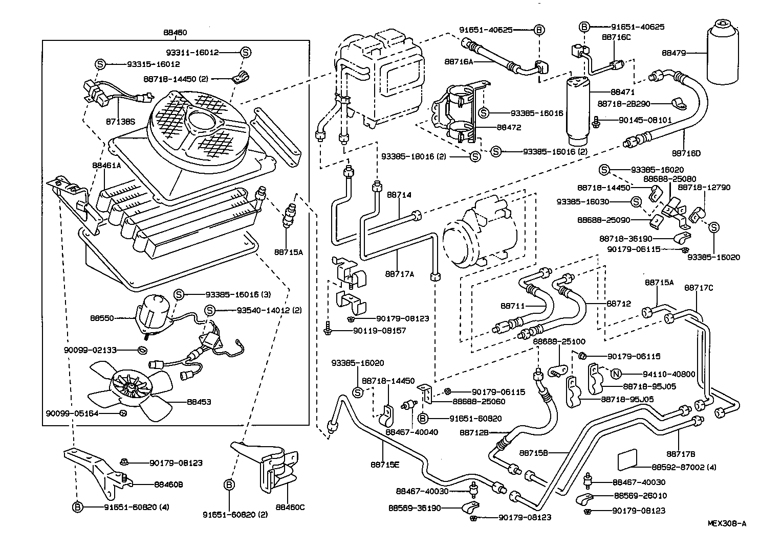 88717-26410 PIPE, COOLER REFRIGERANT SUCTION, B product image