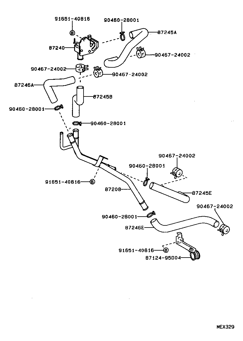 87240-28060 VALVE ASSY, HEATER WATER product image