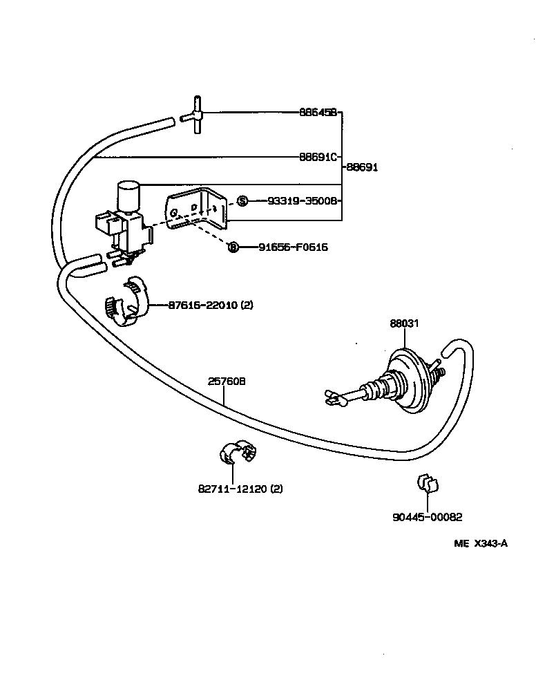 88690-89138 VALVE, MAGNET (FOR IDLE UP DEVICE) product image