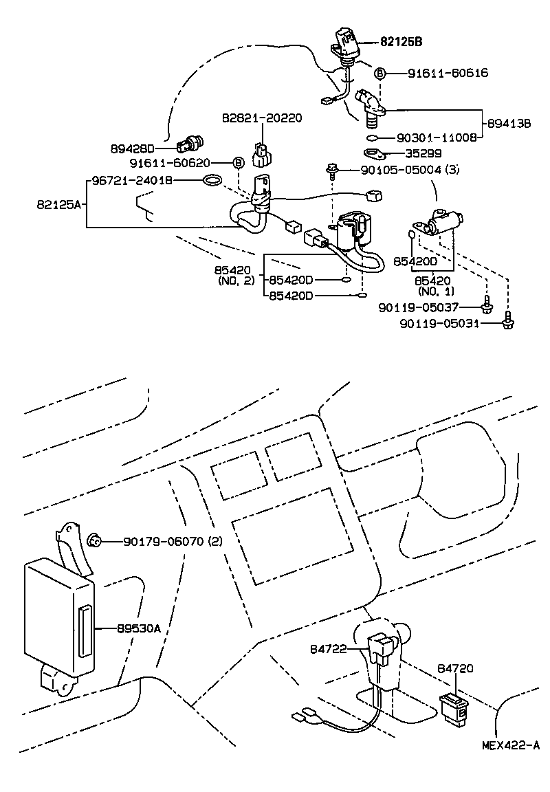 89530-20390 COMPUTER ASSY, TRANSMISSION CONTROL product image