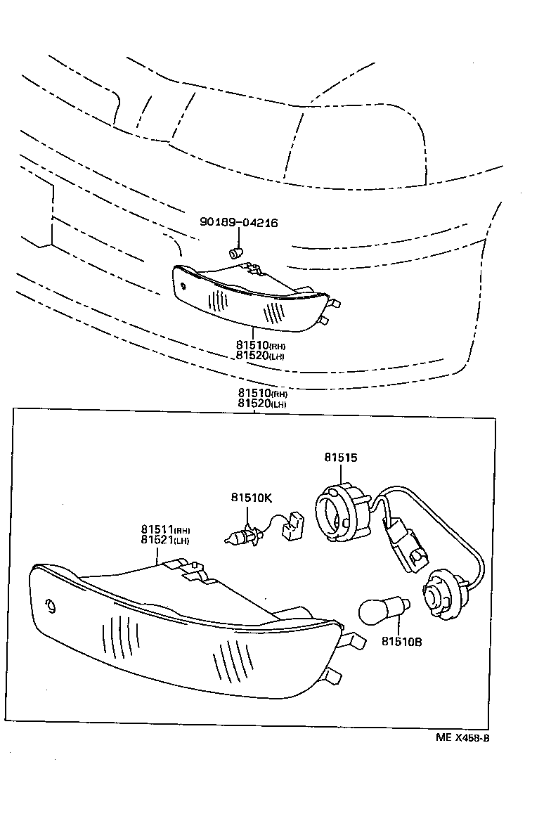 81210-20380 LAMP ASSY, FRONT TURN SIGNAL, RH product image