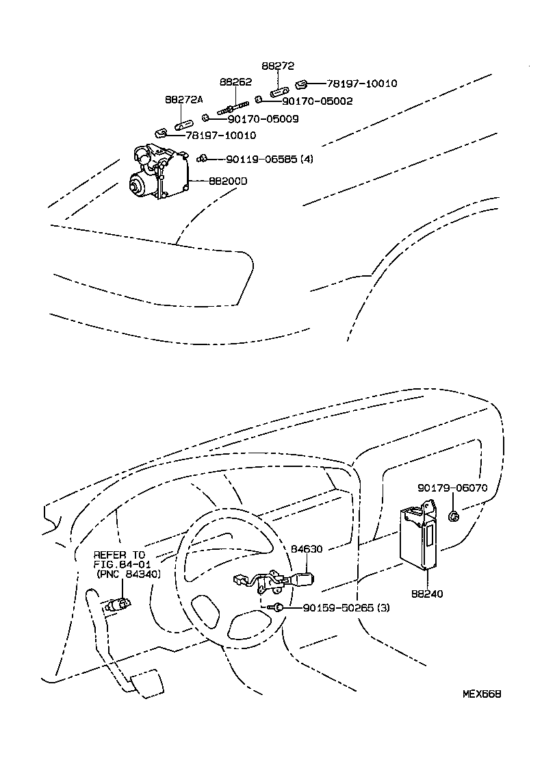 88212-06010 COVER, CRUISE CONTROL ACTUATOR product image