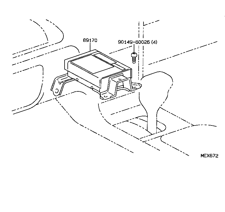 89170-07010 SENSOR ASSY, AIR BAG product image