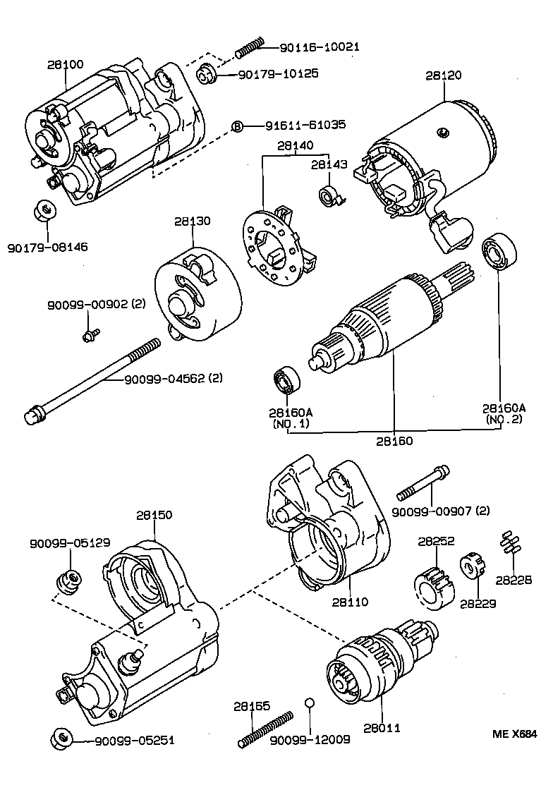 28100-35040 STARTER ASSY product image