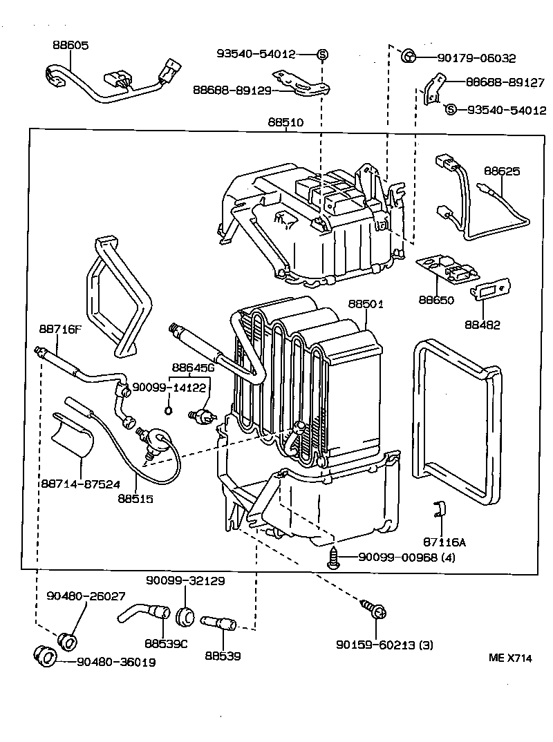 88605-89124 HARNESS SUB-ASSY, COOLER WIRING, NO.1 product image
