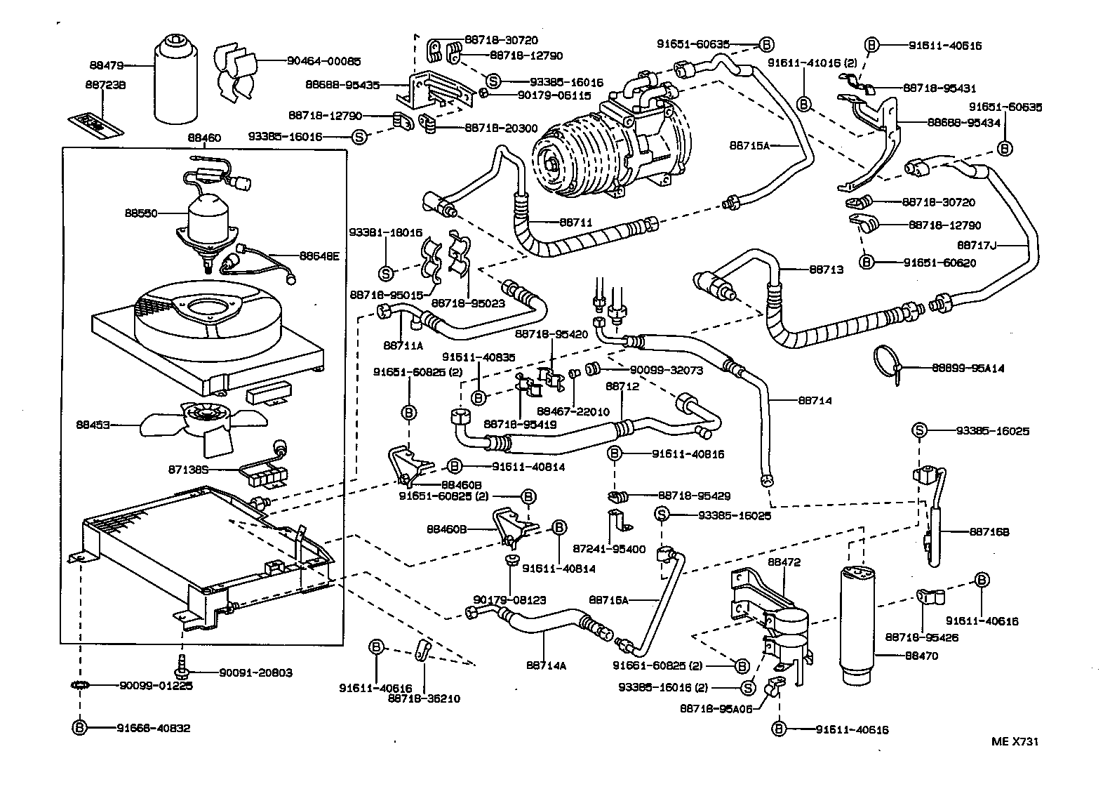 88460-36060 CONDENSER ASSY, COOLER product image