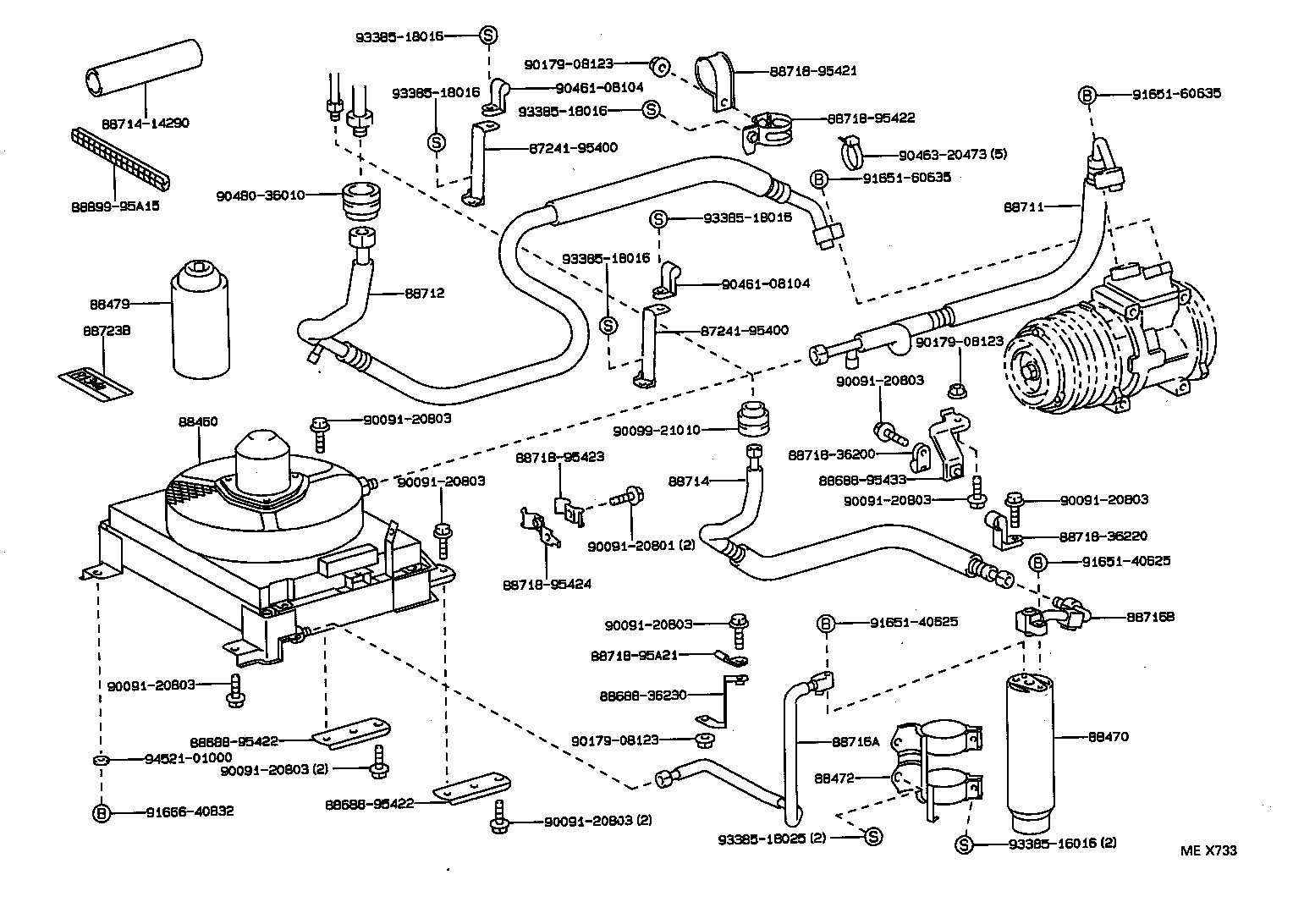 88460-36060 CONDENSER ASSY, COOLER product image