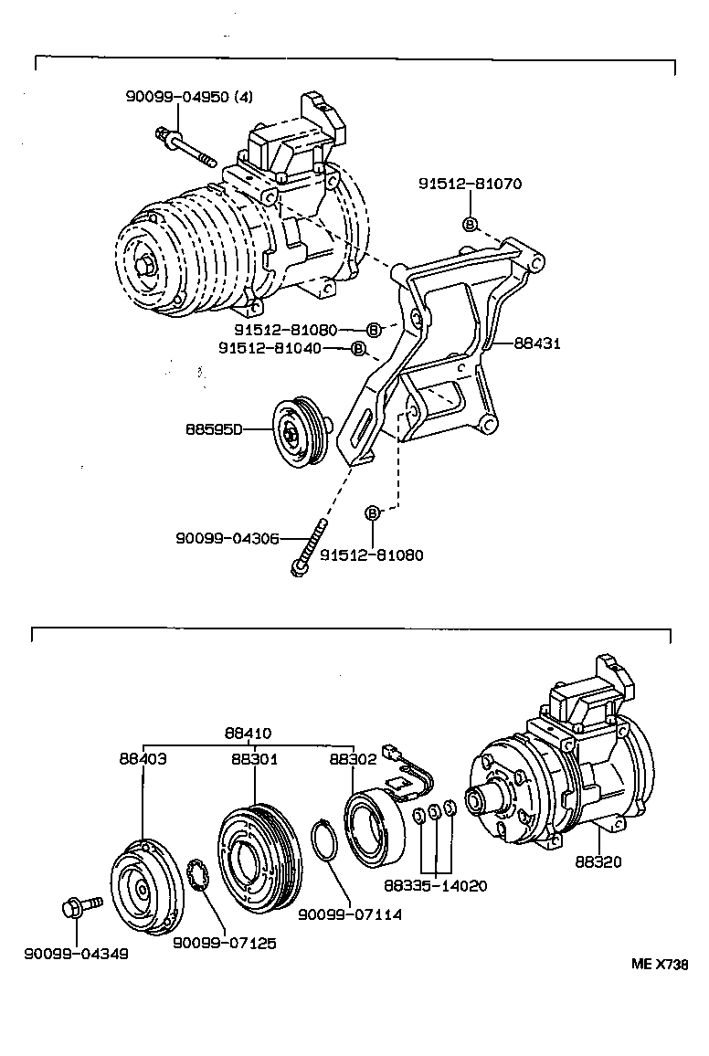 88444-36140 BRACKET, IDLE PULLEY product image