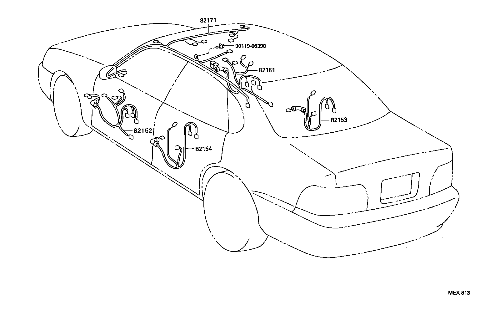 82121-07041 WIRE, ENGINE product image