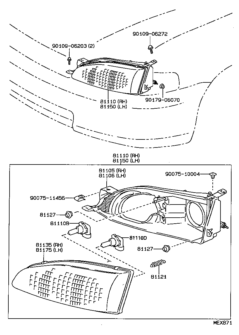 90075-25513 SPRING, HEADLAMP TENSION product image