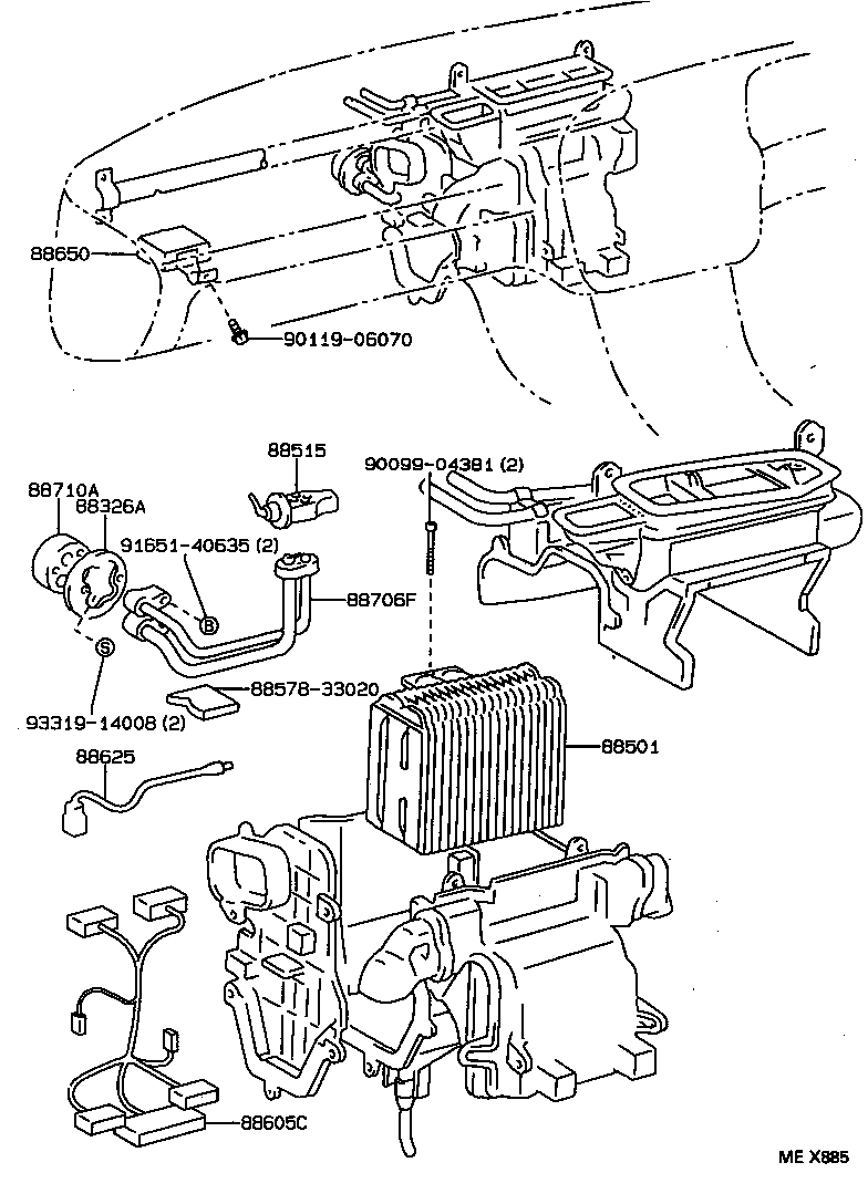88716-33150 TUBE SUB-ASSY, LIQUID, F product image