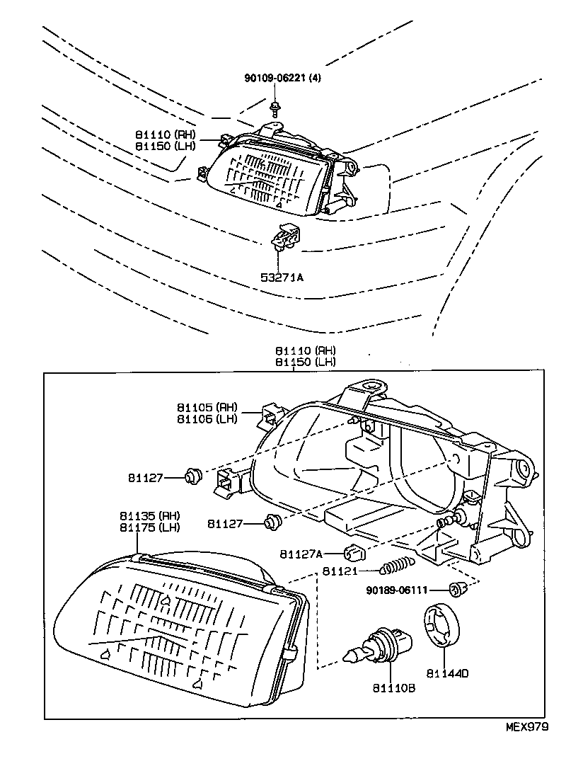 90075-99010 CAP, HEADLAMP LOCKING product image