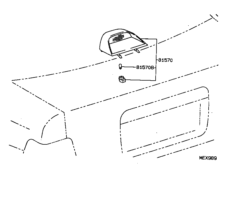 81570-16150 LAMP ASSY, CENTER STOP product image