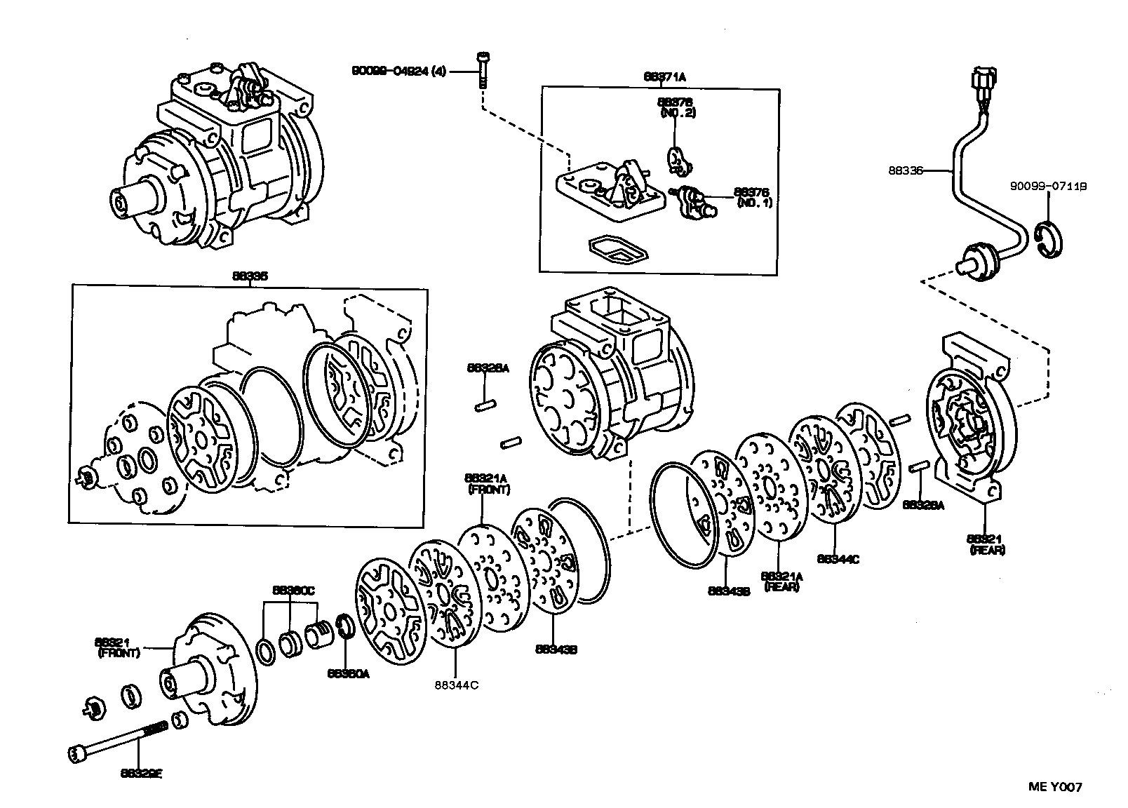 88411-30540 STATOR SUB-ASSY, MAGNET CLUTCH product image