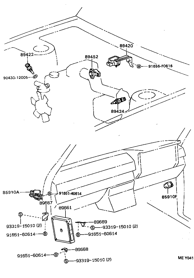 89420-35040 SENSOR ASSY, VACUUM product image