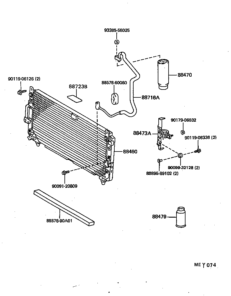 88550-60040 MOTOR ASSY, BLOWER (FOR CONDENSER) product image