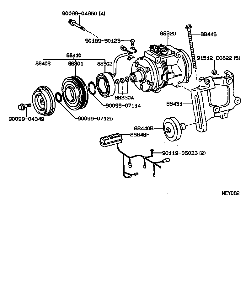 88320-35250 COMPRESSOR ASSY, COOLER product image