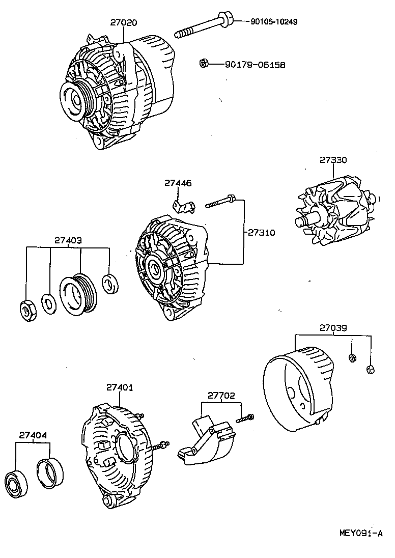 27039-02020 COVER, ALTERNATOR REAR END product image